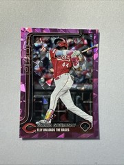 2025 Topps Update Elly De La Cruz Pink Diamante Foil Reds #US235
