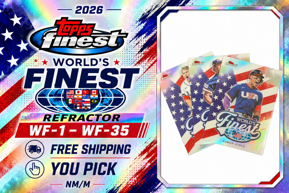 2026 Topps Finest • World’s Finest Refractor Insert WF-1–WF-35 • YOU PICK • NM/M