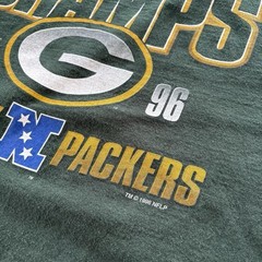 FRUIT OF THE LOOM NFL GREEN BAY PACKERS 1996 CENTRAL DIVISION CHAMPS T-SHIRT XL