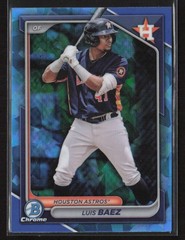 Luis Baez 2024 Bowman Draft Sapphire Edition #BDC-110 Houston Astros