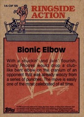 2012 Topps Heritage WWE Ringside Action #14 Bionic Elbow / Dusty Rhodes