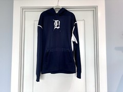 Sport Tek by Port Authority Navy Detroit Tigers Baseball Hooded Sweatshirt Sz XL