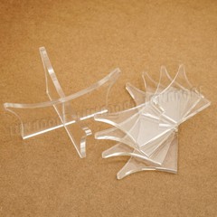 US 3pcs Acrylic Clear Ball Display Stand Rugby Basketball Football Soccer Holder