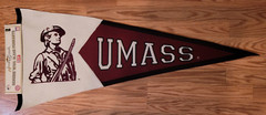 Massachusetts UMass Minuteman Winning Streak Wool Blend Pennant 17&Prime; x 40&Prime;