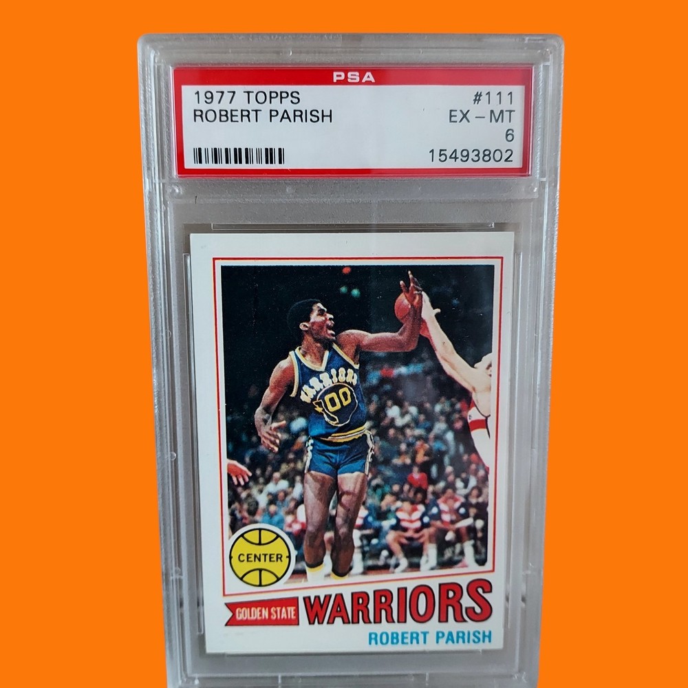 1977 TOPPS ROBERT PARISH #111 Rookie Basketball Card WARRIORS HOF PSA 6 EX-MT