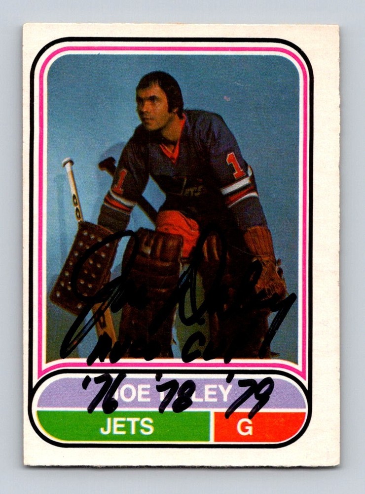 Joe Daley Authentic Autographed 1975-76 O-Pee-Chee WHA Hockey Card