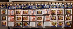 21 Diff Winnipeg Jets 1991-92 Topps orig misprint BLANK BACK error Team Set lot