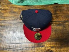 Boston Red Sox 1999 ASG Cascading Logo Navy Red NEW ERA FITTED 7 3/4 Green UV