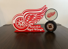 Detroit Red Wings 3D Sign — Man Cave Shelf Desk Display NHL Hockey