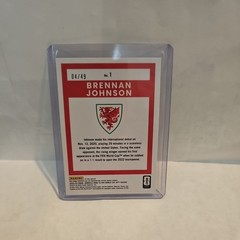 Brennan Johnson 2025-26 Donruss Road to FIFA World Cup Optic Teal Mojo /49 #1