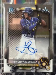 Yophery Rodriguez 2025 Bowman Chrome 1st Auto CPA-YR