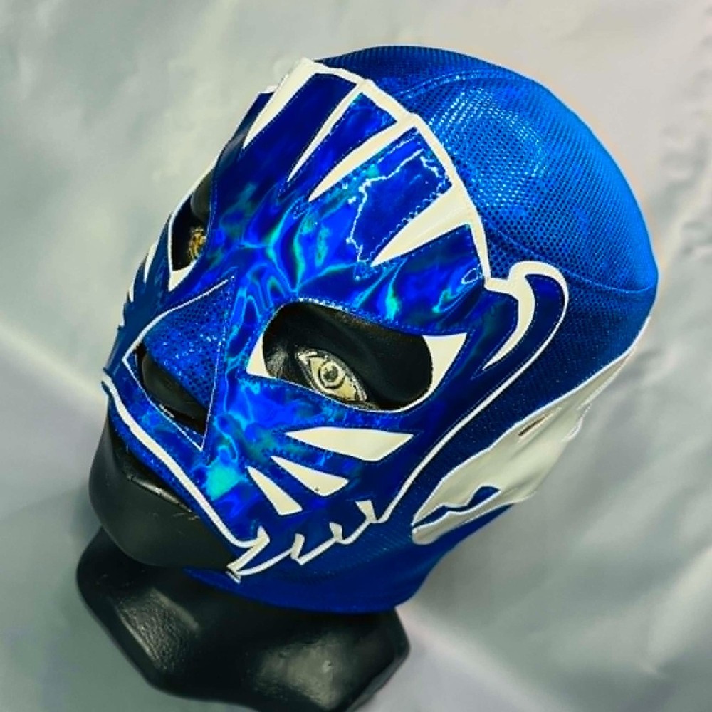 Blue Panther Junior Wrestling Lucha Libre Costume Mask Luchador Mascara