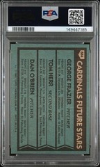 1980 Topps #684 – CARDINALS FUTURE STARS – HERR RC – PSA 8 – NEAR MINT !!