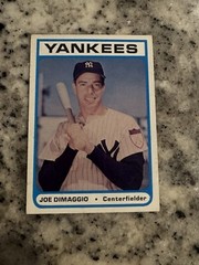 1972 THE BOWERY BANK JOE DIMAGGIO PROMO CARD EXMT YANKEES
