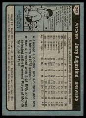 1980 Topps Jerry Augustine Milwaukee Brewers #243
