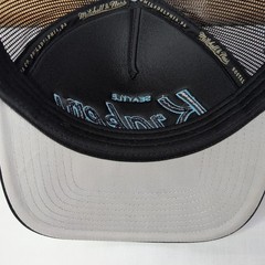Seattle Kraken NHL Rope Trucker Hat Snapback Mesh Cap Black Blue Script – EX