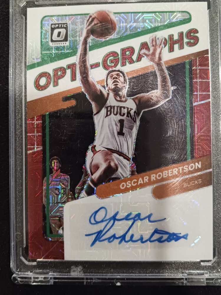 2021-22 Panini Donruss Optic Opti-Graphs Oscar Robertson Auto