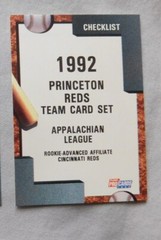 1992 Fleer ProCards Princeton Reds Baseball Card Pick one
