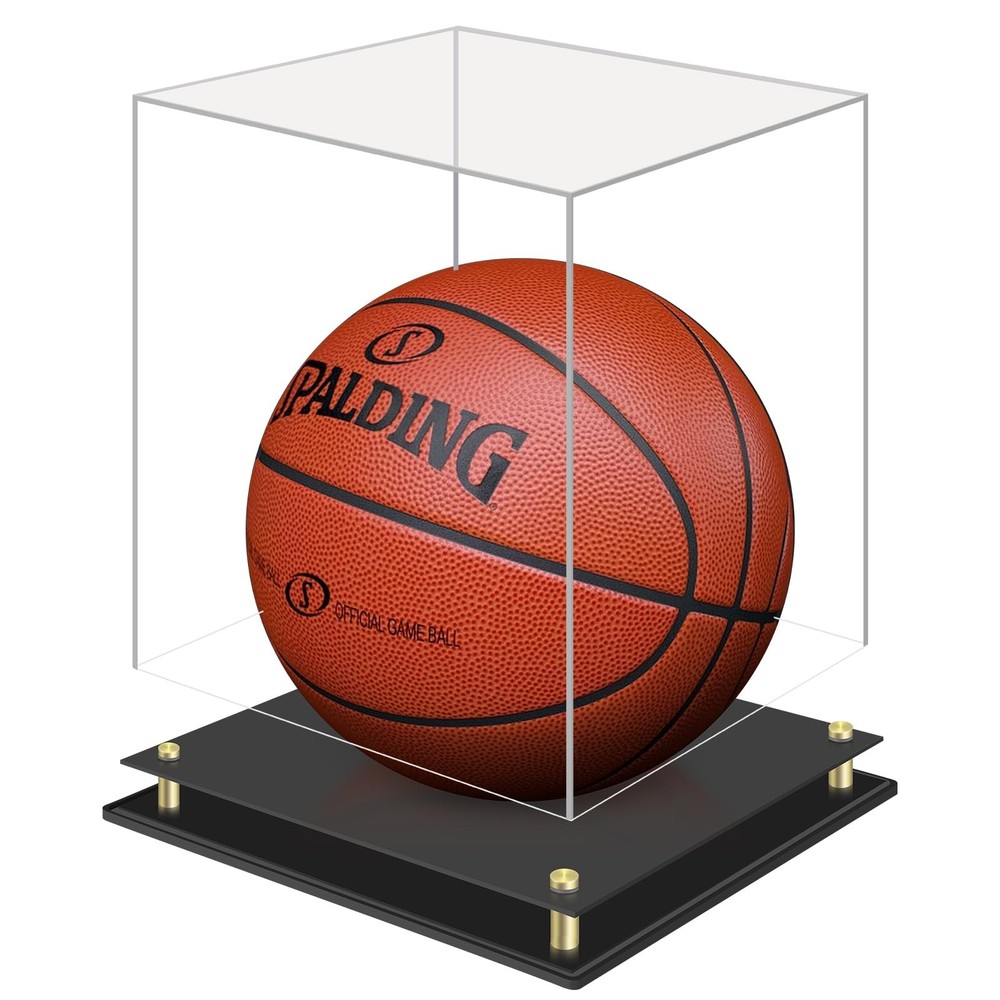 Basketball Display Case, Clear Acrylic Signed Basketball Case Stand Basketbal…