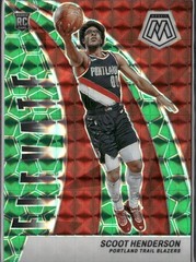 2023-24 Panini Mosaic #9 Scoot Henderson Elevate Mosaic Green