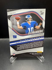 2025 Panini Prizm Black Eli Manning Purple Cracked Ice /149 #102 Giants