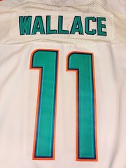 Miami Dolphins NIKE NFL On Field Jersey #11 Mike Wallace. XL
