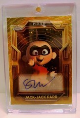 JACK-JACK PARR #11 /75 AUTO DISNEY PIXAR GOLD TOPPS 2025