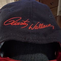 Rusty Wallace #2 Miller Lite Cap Hat White Blue Penske Racing Strapback Adult