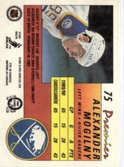 1990-91 O-Pee-Chee Premier #75 Alexander Mogilny