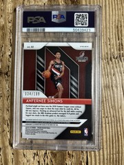 2018-19 Panini Prizm – Anfernee Simons #61 Blue Prizm /199 Rookie Card