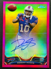 2013 Topps Chrome – Robert Woods #3 Buffalo Bills – RC BCA Pink AUTO /75