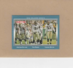 2006 Topps Total BLUE # 386 Sullivan, Bryant & Melton SAINTS