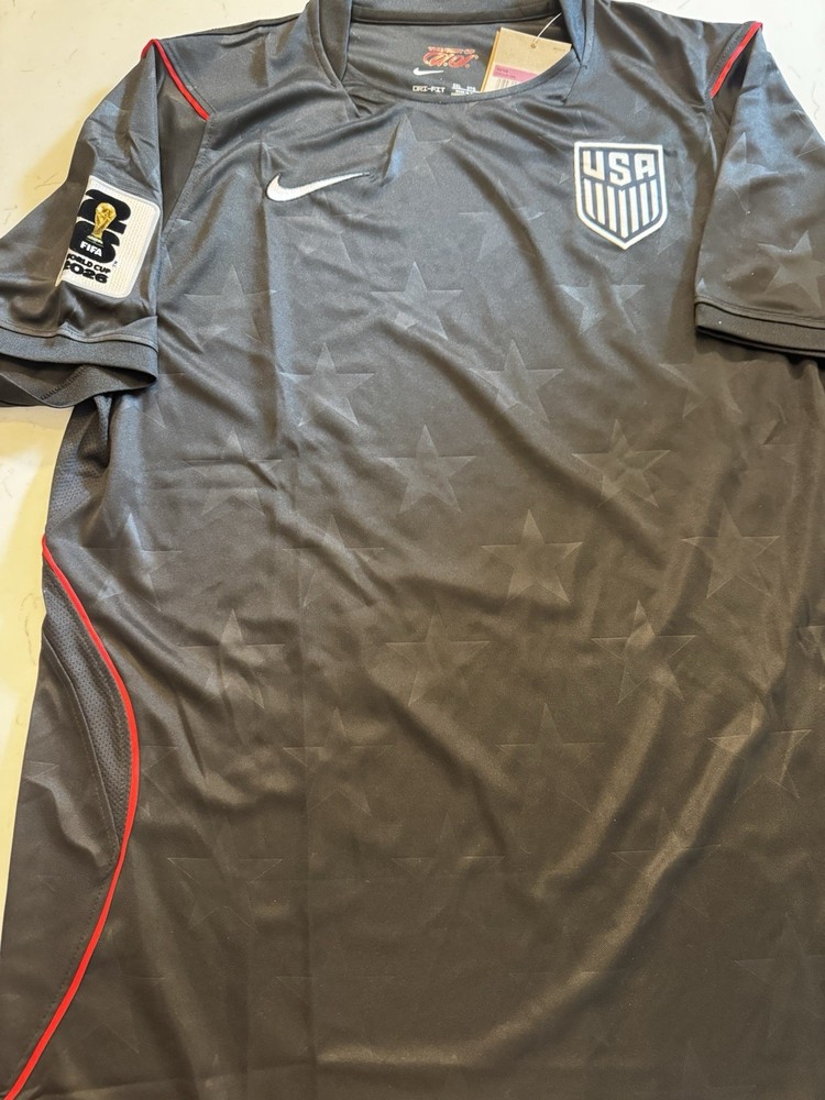 USA Men&rsquo;s BLACK Jersey 2026 World Cup Jersey with FIFA Patch USA Soccer