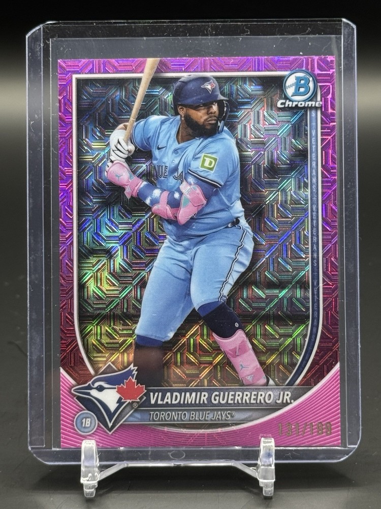 2025 Bowman Chrome – Vladimir Guerrero Jr. #74 Pink Mojo Refractor /199