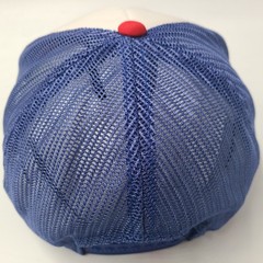 Vintage Basketball Hall of Fame Hat Snapback Trucker Mesh White Blue Red 80s Men
