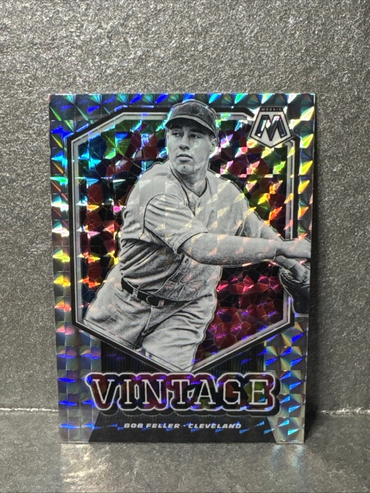 2021 Panini Mosaic – Vintage Bob Feller #V12 Mosaic Prizm