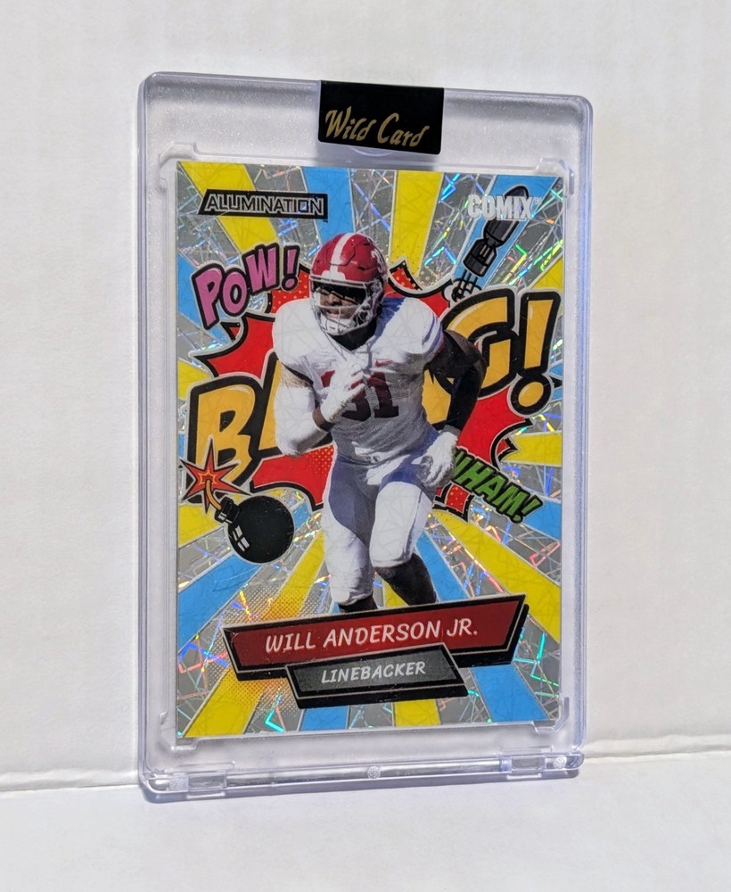 2023 Will Anderson Jr Wild Card Alumination Comix Laser Refractor 3/5