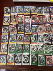 1972 Sunoco NFL Action Player Football Stamps Lot of over 100 stamps