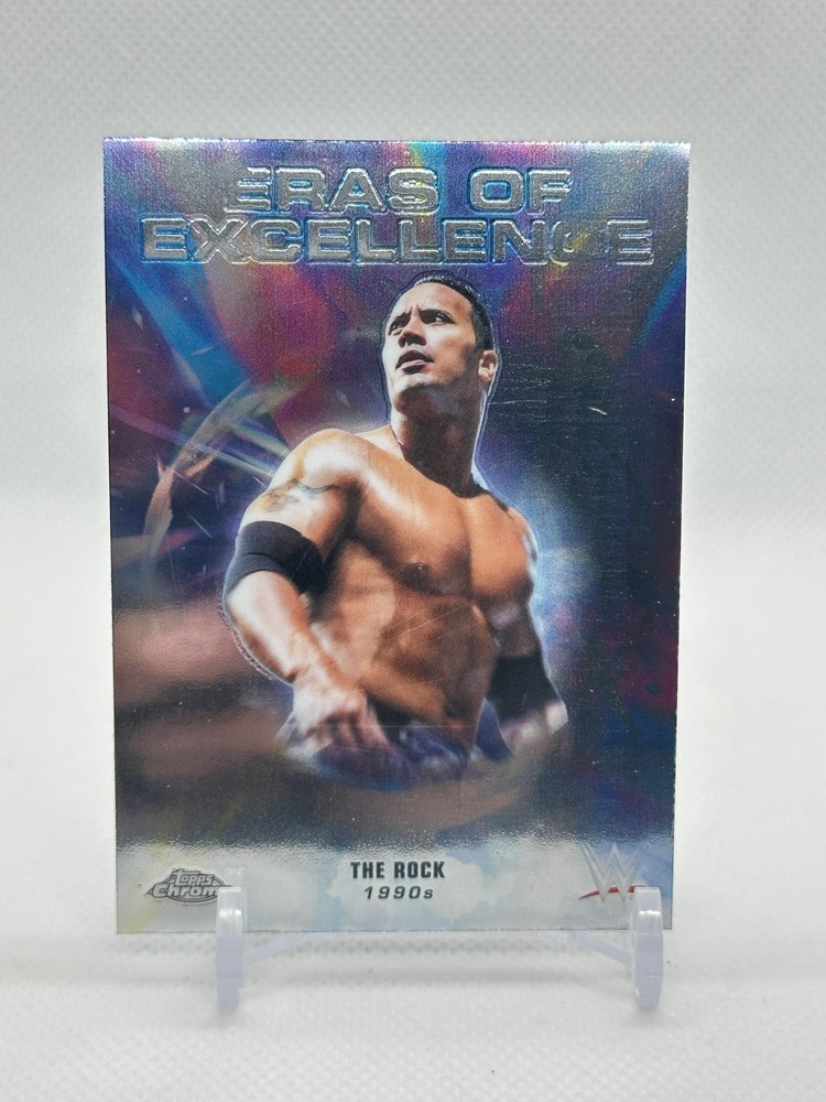 2026 Topps Chrome WWE #ERA-12 The Rock Eras of Excellence