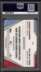 2024 Elly De La Cruz / Junior Caminero Dual International Impact Auto /99 PSA 9