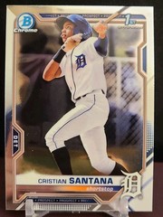 2021 Bowman Chrome – Prospects Cristian Santana #BCP-186 1st Bowman RC