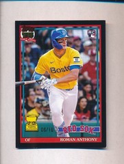 2026 Topps 75th #T91-71 Rookie Roman Anthony Black Border #06/10 Boston Red Sox