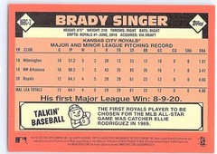2021 Topps – Silver Pack 1986 Topps Chrome Baseball Brady Singer #86BC-3 (RC)