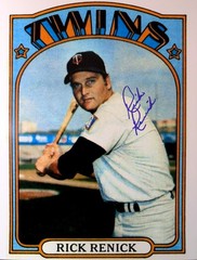 RICK RENICK (Minnesota Twins) Signed/Autographed 8×10 Photograph