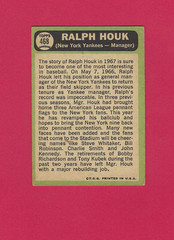 1967 Topps Yankees Ralph Houk #468 Sixth Series Baseball Card, VG-EX.