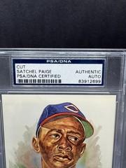 Satchel Paige Signed Cut Auto Postcard PSA/DNA Authenticated