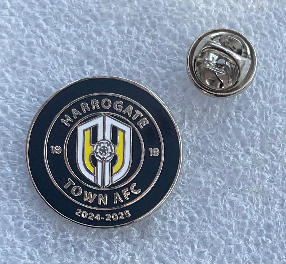 Harrogate Town Football Club Enamel pin badge Non League (V3) 2024-2025