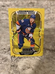 2025-26 O-Pee-Chee Platinum Matthew Schaefer Neon Yellow Surge RC #268