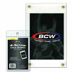 1x BCW 4 Screw Recessed Sport Trading Card Holder Screwdown Display Protector