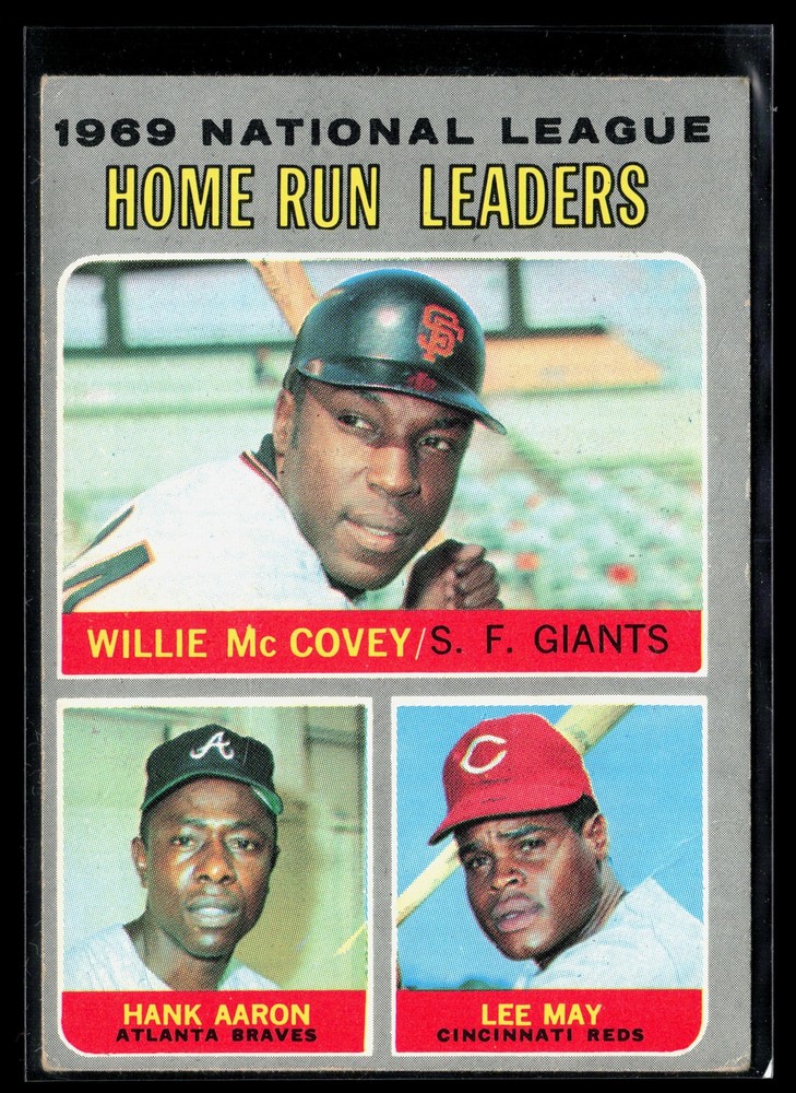 Willie McCovey / Hank Aaron / Lee May 1970 Topps #65